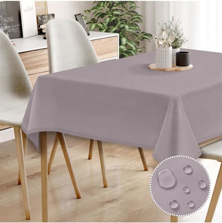 Canvas Siyah Sıvı Geçirmez Leke Tutmaz Masa Örtüsü SİYAH 80 x 80