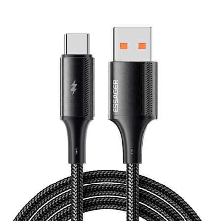 120W Mega Hızlı USB To Type C Şarj Data Kablosu, Akım,Isı Korumalı, Güçlü Kablo