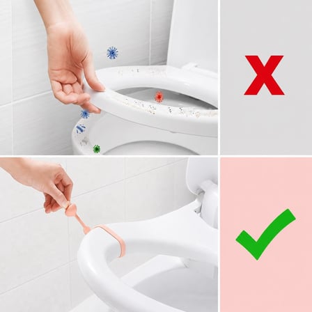 Adet Pratik Mantar Tasarımlı Hijyenik Klozet Kaldırma Aparatı Hijyenik Klozet Kapağı Tutacak