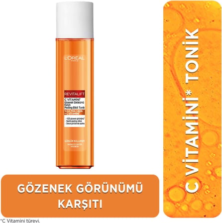Paris Revitalift C Vitamini Gözenek Görünümü Karşıtı Peeling Etkili Tonik