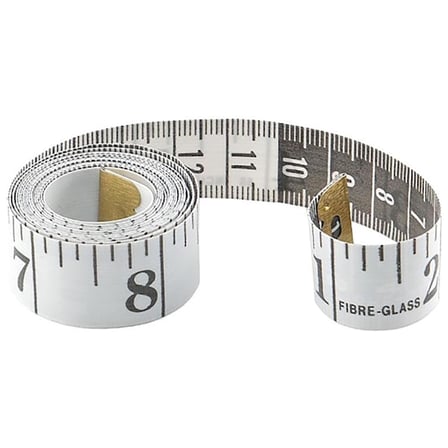 150 cm, Diyetisyen ve Terzi Mezurası, 2 Adet (Beyaz)