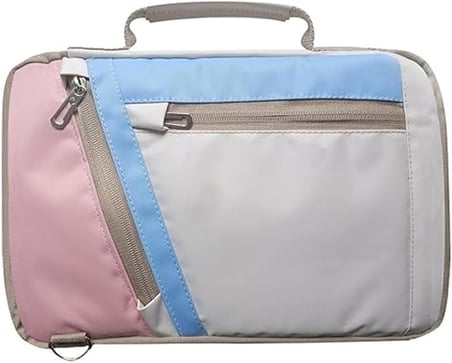 Lenovo Yoga Tab Plus 12.7 inch Tablet için Omuz Askılı El Tutacaklı Universal Sleeve Taşıma Çantası AL4346 Pembe Mavi Krem