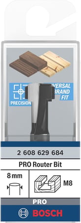 6 mm Ahşap T Oluk Açma Freze Ucu 2608629684