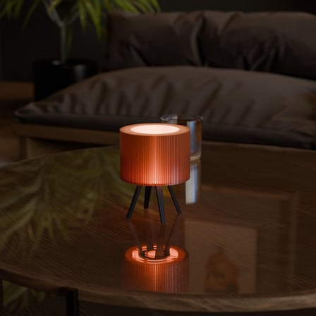 Fabrica Modern Mood Tripod Masa Lambası – Renk Geçişli Dekoratif Abajur | Yatak Odası Ve Salon İ̇Çin Ortam Aydınlatması, Gece Lambası