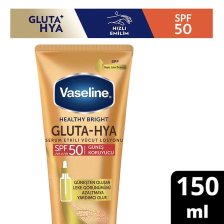 Gluta-Hya Serum Etkili Vücut Losyonu Güneş Koruyucu 150 Mililitre