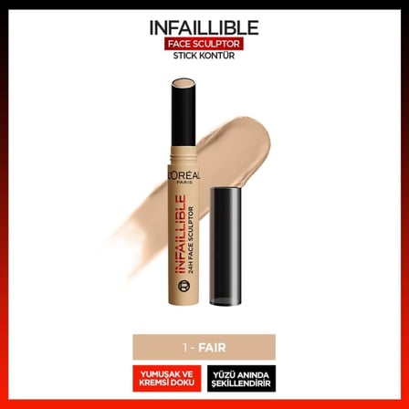 Paris Infaillible Face Sculpter Stick Kontür - Fair