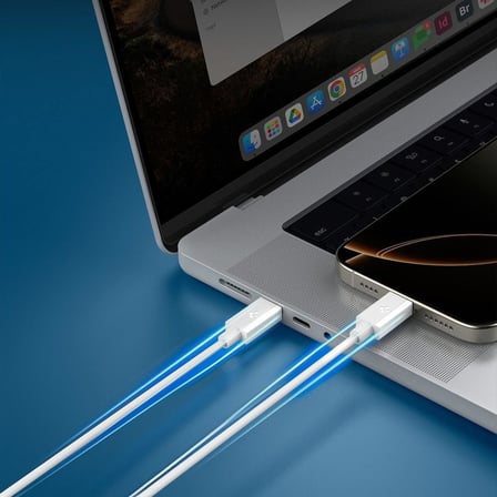 USB-C to USB-C 2 Metre Kablo 60W Güç/PPS 2.0 Desteği Super Hızlı Şarj / 480 Mbps Data Aktarım Hızı Type-C Ekstra Dayanıklı White - ACA08719