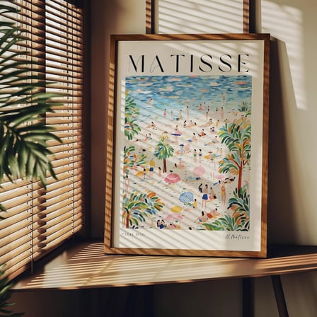 3'lü Çerçevesiz Poster, Modern Dekoratif Çerçevesiz Poster, Tablo (3Matisse1, 50 x 70)
