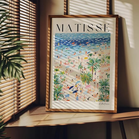 3'lü Çerçevesiz Poster, Modern Dekoratif Çerçevesiz Poster, Tablo (3Matisse1, 50 x 70)