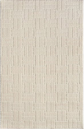 Taban Moopy Krem Rengi Bukleli Yumuşak Soft Dokuma Yolluk Halı Salon Halısı LP1001A, 120 x 180