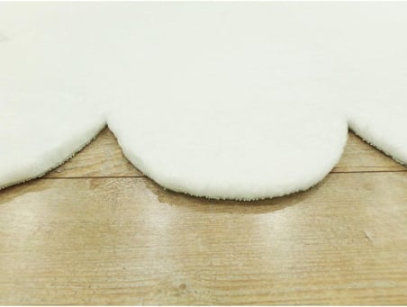 Lazer Kesim Peluş Uzun Tüylü Yolluk Halı, 80 x 150