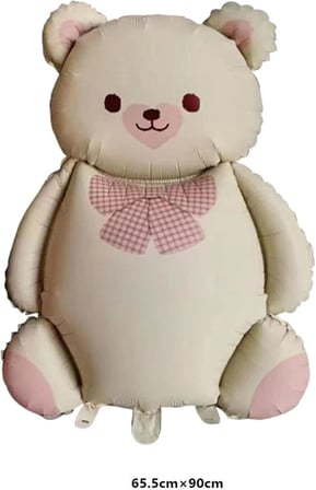 Büyük Bej Ayı Folyo Balon Teddy Bear 65,5-90 Cm