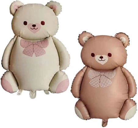 Büyük Bej Ayı Folyo Balon Teddy Bear 65,5-90 Cm