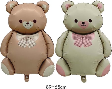 Büyük Bej Ayı Folyo Balon Teddy Bear 65,5-90 Cm