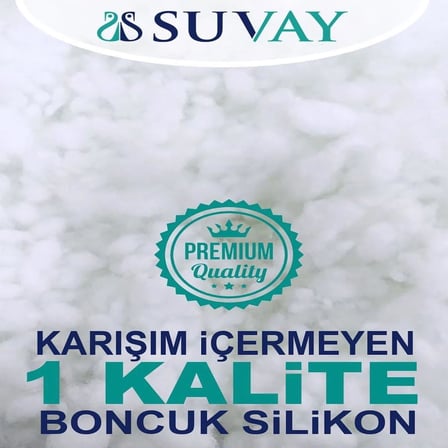 Antialerjik Bebek Yastigi Boncuk Silikon Yastik 35X45 Cm 225 Gram%100 Pamuklu Kilif
