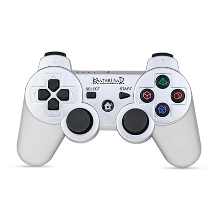 P3G - PS3/PC Uyumlu Titreşimli Kablosuz Oyun Kolu GamePad (Gümüş)