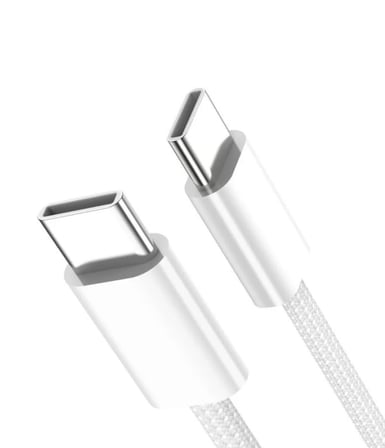 Type C-C, 60Watt PD, ÖRGÜLÜ, Hızlı Şarj Kablosu (100 CM)