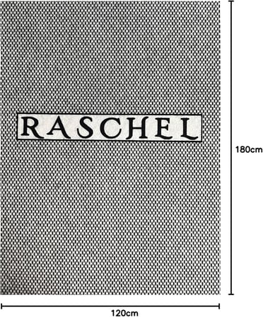 Carpet Krem Rengi Lüks Raschel Kaymaz Taban Peluş Halı Yolluk, 120 x 180