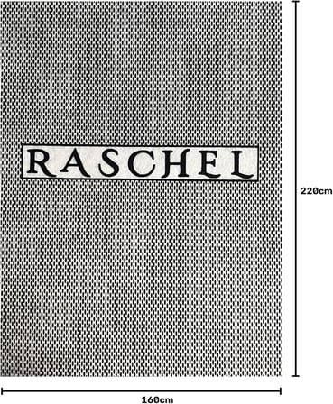 Carpet Krem Rengi Luks Raschel Kaymaz Taban Pelus Hali Yolluk, 160 X 220