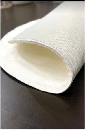Carpet Beyaz Lüks Raschel Taban Yıkanabilir Kaymaz Taban Yuvarlak Peluş Halı Yolluk, 160 x 160