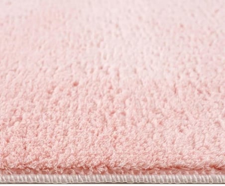 Carpet Pembe Lüks Raschel Kaymaz Taban Peluş Halı Yolluk, 200 x 160