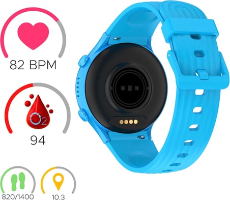 Watch 5S Akıllı Çocuk Saati - Görüntülü Arama, Gps, Sos, Sağlık Takibi, Nabız Ölçer, Spo2Ölçer, Adımsayar, Güvenli Alan, Gorilla Glass Dokunmatik Ekran, Güvenli Liste, IP67 Suya Dayanıklı Mavi