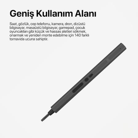 Smart Hassas Tornavida Seti 153 Parça Şarjlı Otomatik Vidalama Ledli Saat Gözlük Telefon Bilgisayar Tamir Kiti X6833