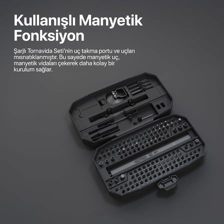 Smart Hassas Tornavida Seti 153 Parça Şarjlı Otomatik Vidalama Ledli Saat Gözlük Telefon Bilgisayar Tamir Kiti X6833