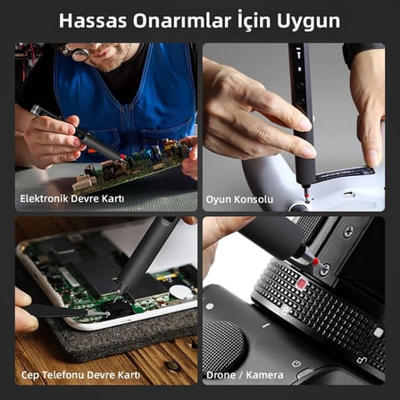 PS49 500mAh 180r/dk 5 Kademeli 42 Parça Şarjlı Tornavida Seti