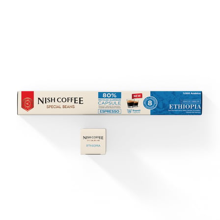 Coffee Single Orijin Kapsül Kahve Ethiopia (Nespresso Uyumlu) - 10 Adet
