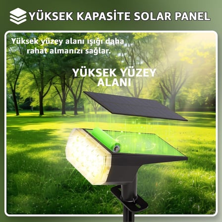 Bahçe Aydınlatması 10 Ledli Duvar ve Yere Uyumlu Güneş Enerjili LED Işık Bahçe Işığı Gün Işığı LED Dış Mekan Aydınlatması Güneş Enerjili Projektör