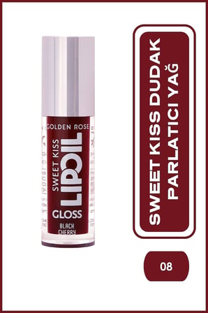 ROSE Sweet Kiss Lip Oil Gloss No:08 - Dudak Parlatıcı Yağ