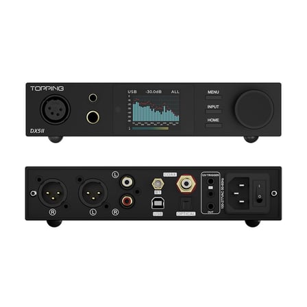 Audio DX5 II Dual ES9039Q2M Desktop DAC & Headphone Amplifier | Black