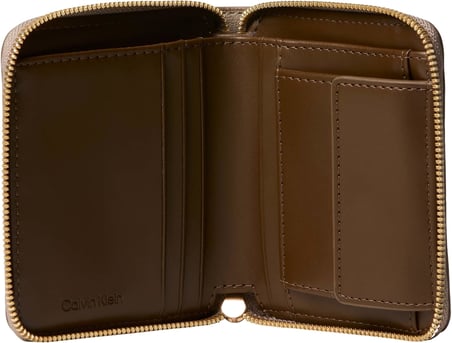 Klein FOIL LOGO MEDIUM ZIP AROUND Kadın Cüzdan Black/Toasted Coconut OS