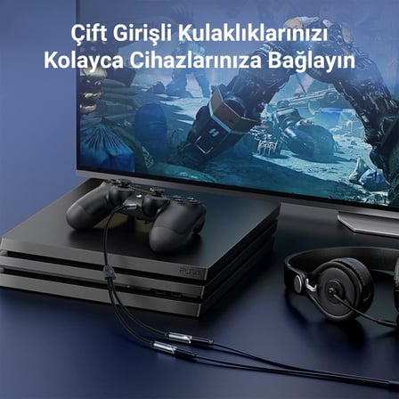 Kulaklık Birleştirici 3.5mm Y Jack Kablo