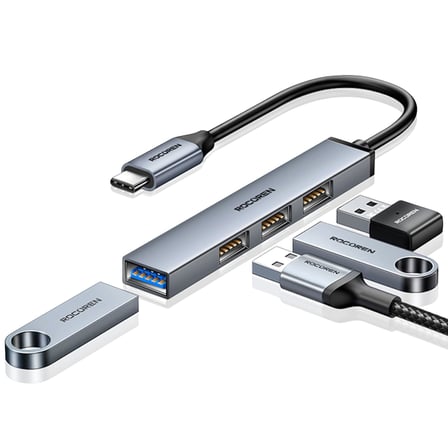 Type-C 5Gbps 4 Portlu USB-A 3.0 Çoklayıcı Dönüştürücü Hub