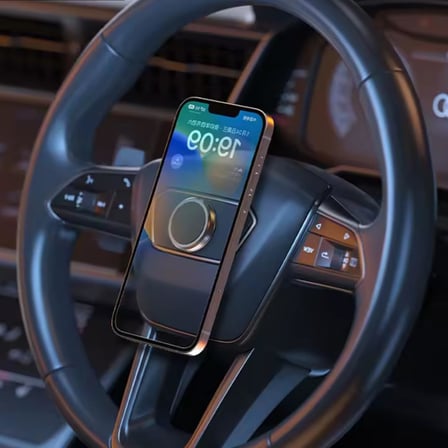 Manyetik Telefon Tutucu, 360° Dönebilir, Araç İçi ve Masa Üstü Montaj, Tüm Akıllı Telefonlarla Uyumlu, Anahtar, PC, Çoklu Kullanım Alanı, Yüksek Güçlü Tutuş, Siyah (3,5cm - xch2013)