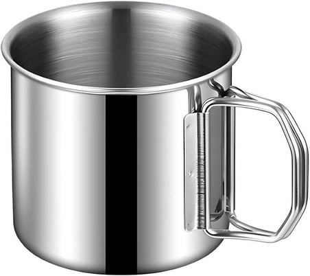 330 ml. Katlanır Kulp Kahve Kamp Bardağı Fincanı cin573