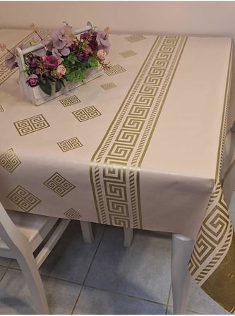 Pvc Muşamba - Desenli Silinebilir Masa Örtüsü (140 x 160)