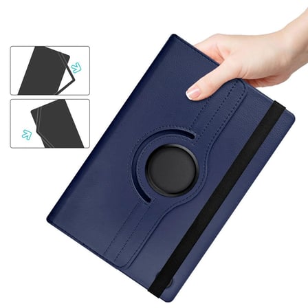 Xiaomi Redmi Pad ile Uyumlu Kılıfı Suni Deri 3 Farklı Ayarlanabilen 2 Farklı Stand Olabilen 360 Dönebilen Darbe Korumalı Tablet Kılıfı Mor