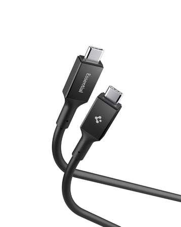USB-C to USB-C 1.2 Metre Kablo 240W Güç/PPS 2.0 Super Hızlı Şarj / 40Gbps (E-Marker Çip) Data / 8K Görüntü Aktarım / USB4 Gen3 Type-C Ekstra Dayanıklı Black - ACA09461