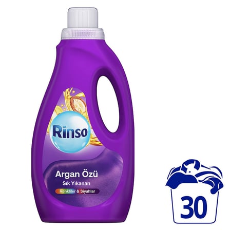 Sıvı Çamaşır Deterjanı Komple Bakım Serisi Argan Özü Renkliler ve Siyahlar İçin 1.5 L