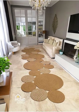 Paspas, Kilim, Yolluk, Halı, Banyo, Mutfak, Oturma Odası, Balkon, Yatak Odası, Paspası, Halısı 80 X 200 Jüt-Kırçıl