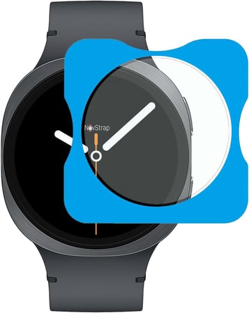Samsung Galaxy Watch 8 44mm ile Uyumlu Ekran Koruyucu 9H Temperli Cam Kolay Uygulama Aparat