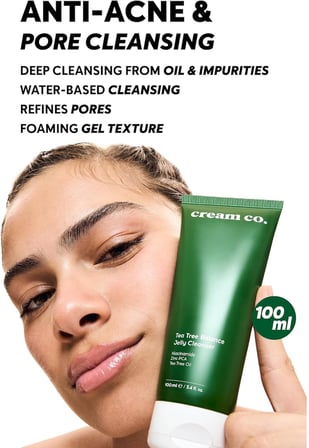 Sivilce & Akne & Siyah Nokta Karşıtı Yüz Temizleme Jeli, Niacinamide Çay Ağacı Yağı,100 ML