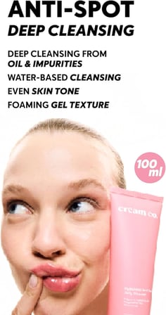 Leke Karşıtı Nemlendirici Yüz Temizleme Jeli Niacinamide Hyalüronik Asit,100 ML, Tüm Cilt Tipleri