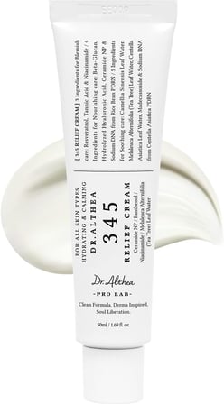 Althea 345 Relief Cream | Akne Karşıtı Niacinamide Resveratrol Centella Yatıştırıcı Nemlendirici Krem 50 ml
