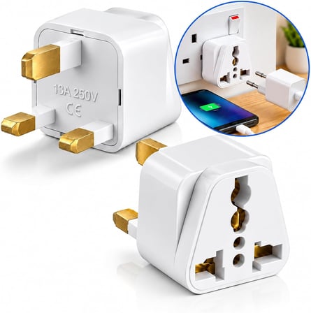 Adaptör Fişi, Hindistan, İngiltere, Dubai, Hong Kong, Singapur, Kıbrıs Fişi, Hac, Umre Uyumlu, 2 ve 3 Uçlu Seyahat Fiş Çevirici Dönüştürücü Priz, Uluslararası Güç Adaptörü