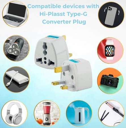 Adaptör Fişi, Hindistan, İngiltere, Dubai, Hong Kong, Singapur, Kıbrıs Fişi, Hac, Umre Uyumlu, 2 ve 3 Uçlu Seyahat Fiş Çevirici Dönüştürücü Priz, Uluslararası Güç Adaptörü