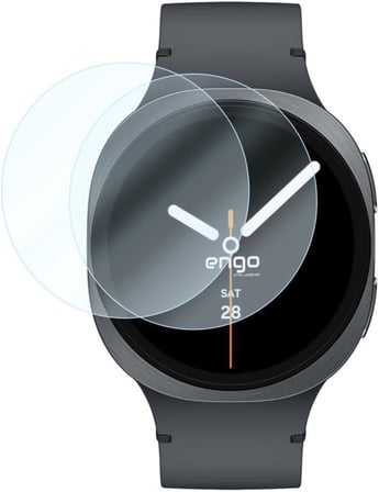 Samsung Galaxy Watch 8 44mm İle Uyumlu Ekran Koruyucu Çizilmeye Dayanıklı Akıllı Saat Koruması, 9H Temperli Kırılmaz Esnek Nano Cam, HD Şeffaf 2 Adet